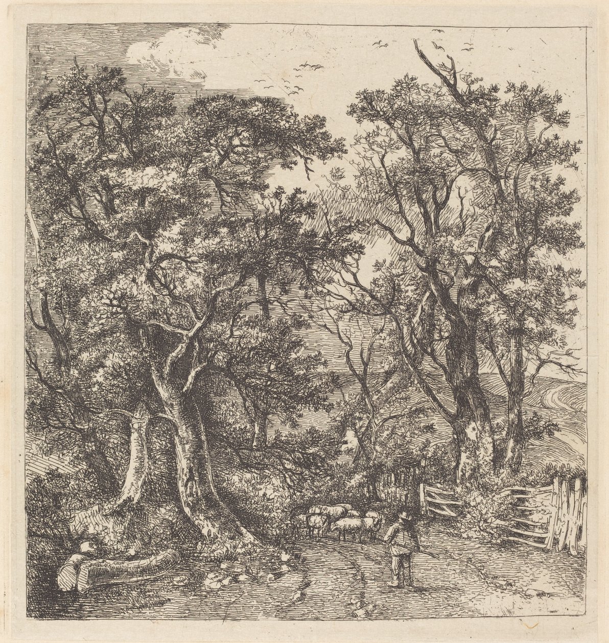 Vejscene, Hethersett af John Crome