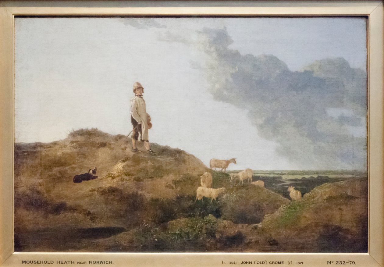 Udsigt over Mousehold Heath, nær Norwich af John Crome