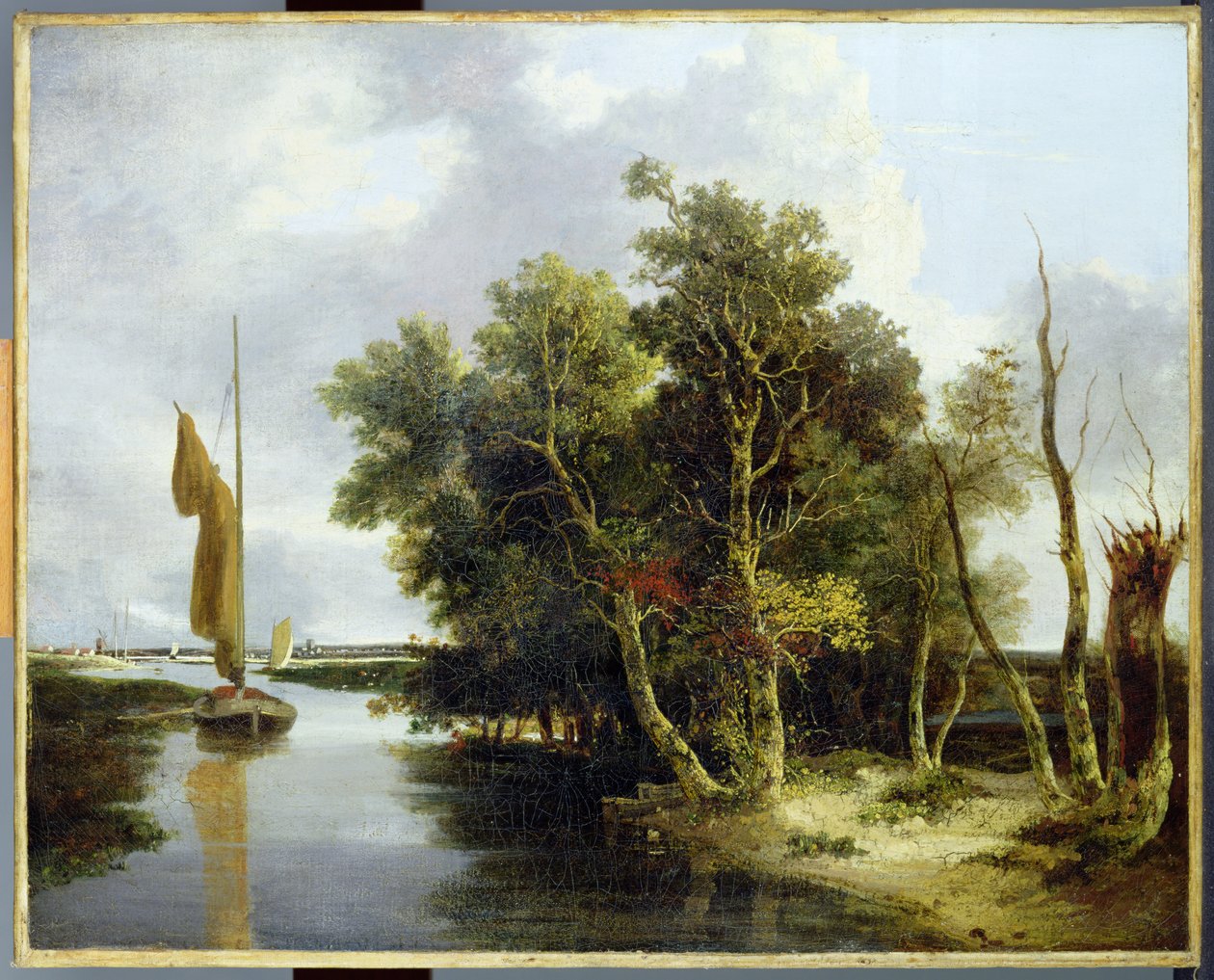 Wherries on the Yare (olie på lærred) af John Crome