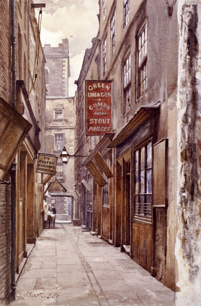 Botolph Alley, London, 1886 af John Crowther