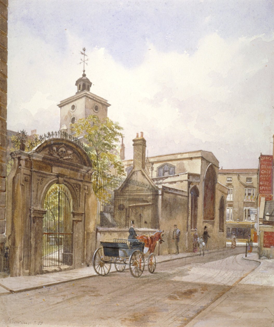 Church of St Olave, Hart Street, City of London, 1883 af John Crowther