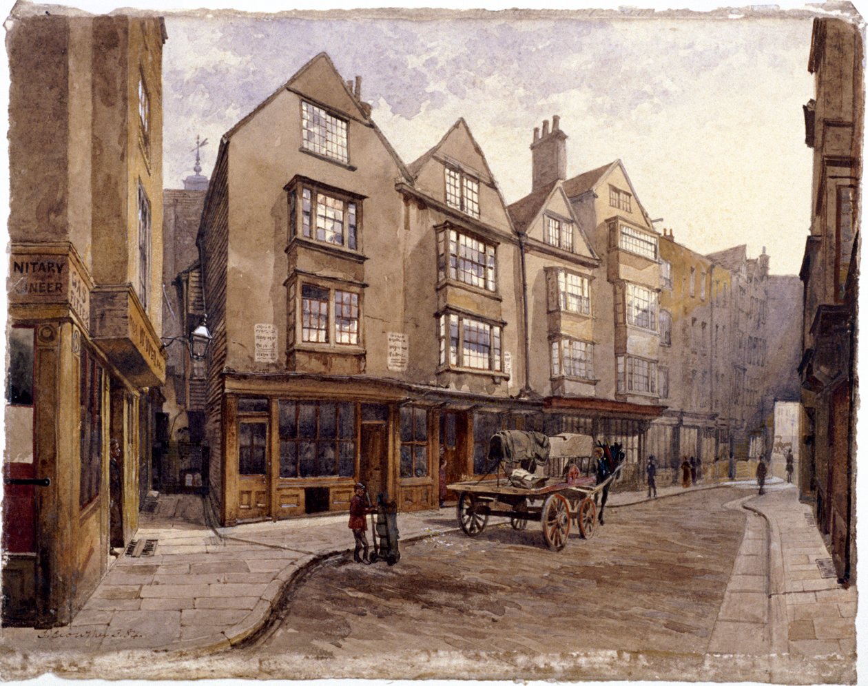 Cloth Fair, London, 1884 af John Crowther