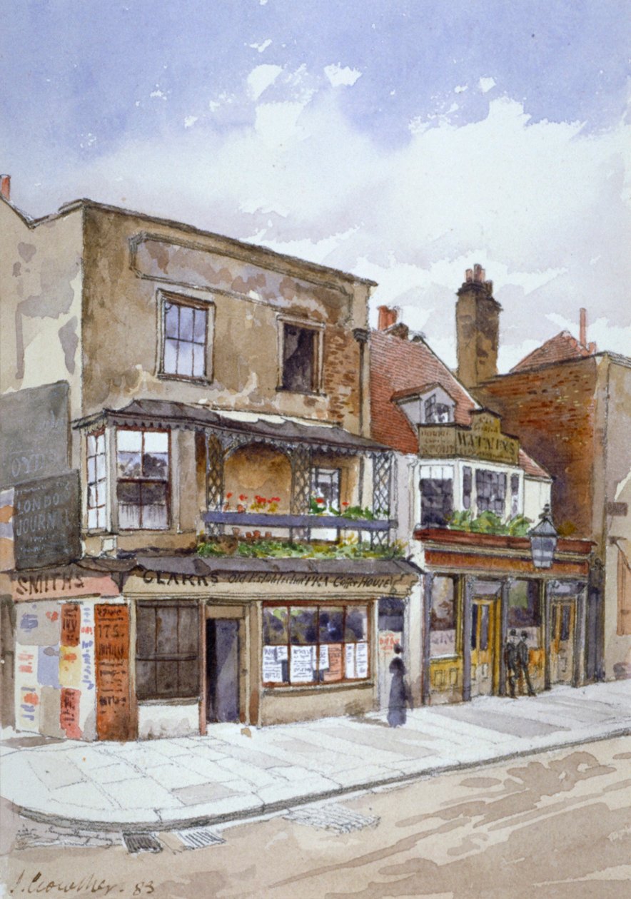 Hjørne af Cheyne Walk og Lawrence Street, Chelsea, London, 1883 af John Crowther