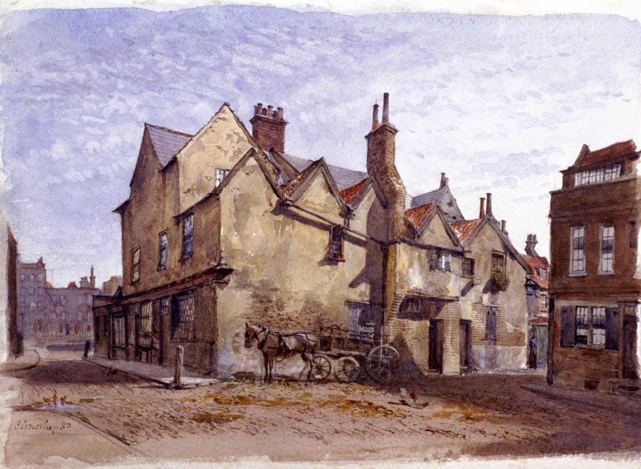 Cromwell House, Smithfield, London, 1880 af John Crowther