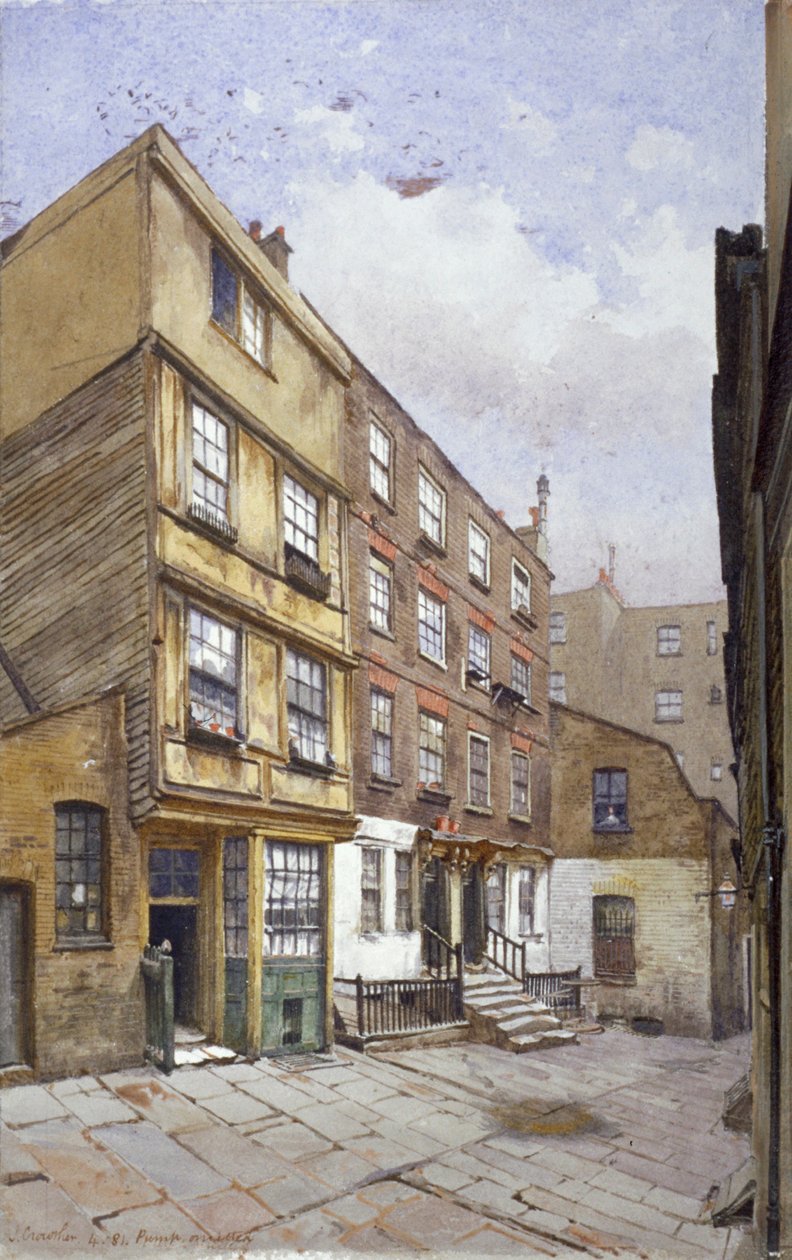 Crown Court, Chancery Lane, London, 1881 af John Crowther