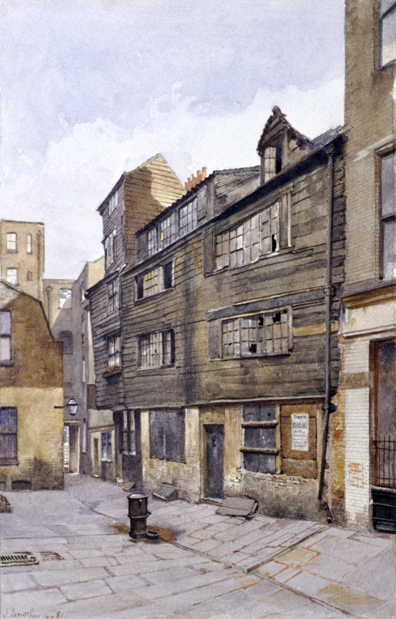Crown Court, Chancery Lane, London, 1881 af John Crowther