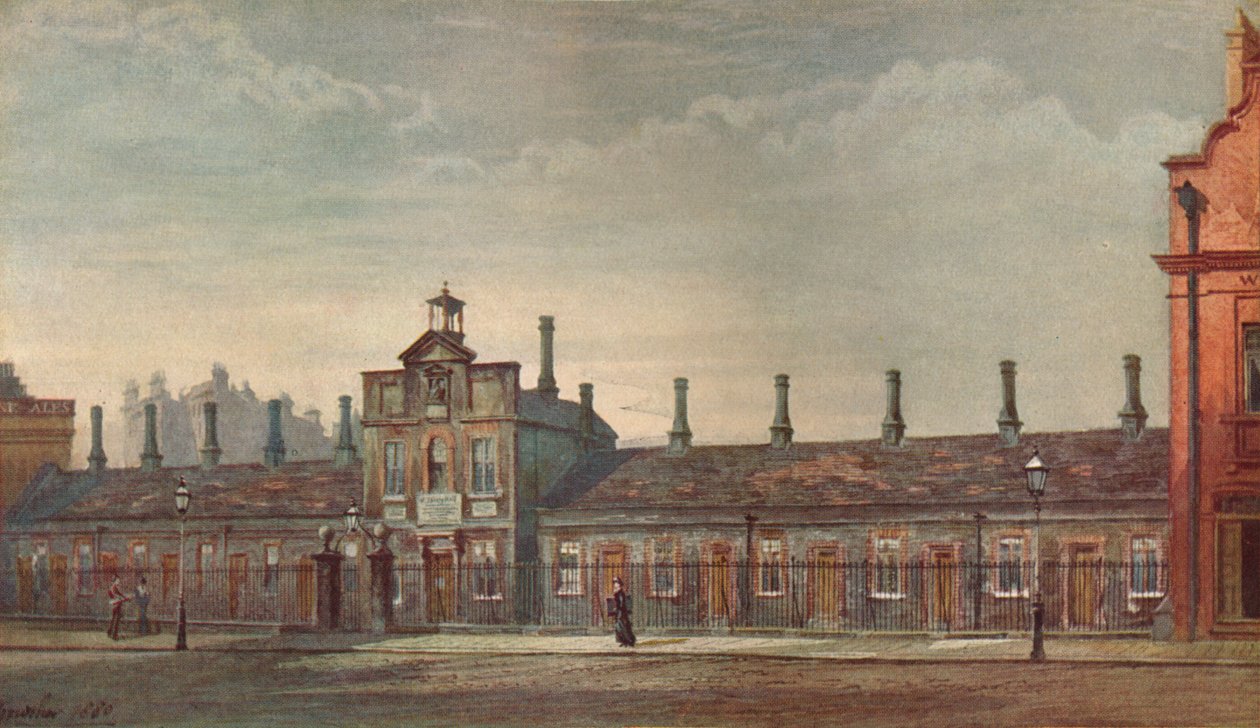 Emery Hills Almshouses, Rochester Row, Westminster, London, 1880 1926. af John Crowther
