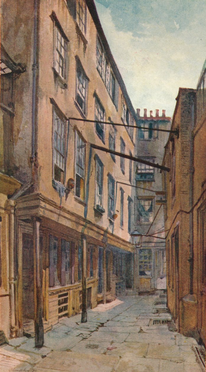 Golden Buildings, Strand, Westminster, London, c1880 1926 af John Crowther