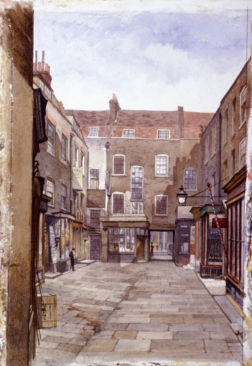 Lædersælgeres bygninger, London Wall, London, 1883 af John Crowther