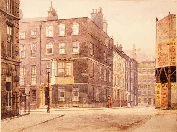 Norfolk Street, ca. 1880 (akvarel) af John Crowther