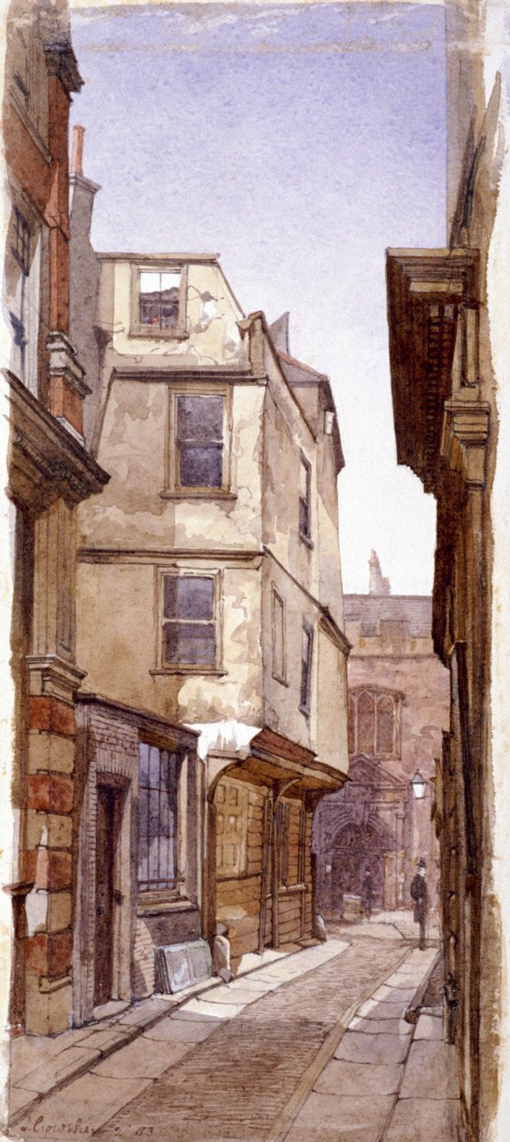 Bopæl for Anne Boleyns far, Great St Helens, London, 1883 af John Crowther