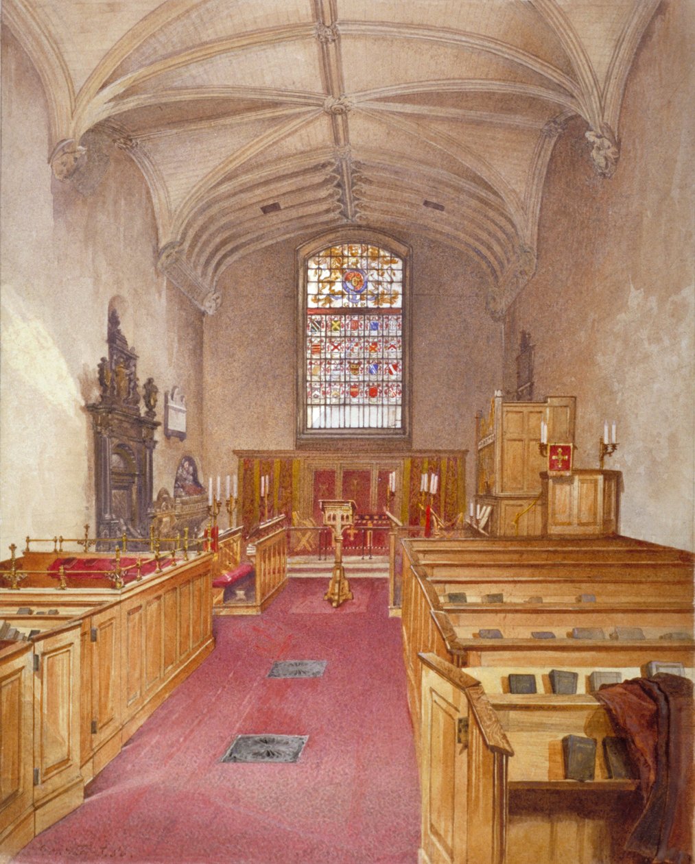 Rolls Chapel, Chancery Lane, London, 1886 af John Crowther