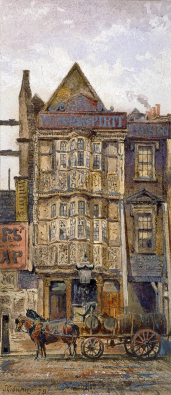 Sir Paul Pindars hus, Bishopsgate, City of London, 1879 af John Crowther