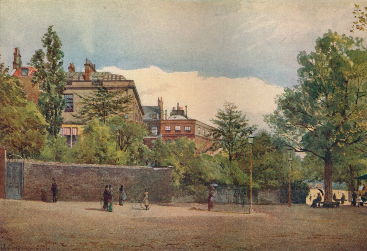 Spring Gardens from the Mall, Westminster, London, c1880 1926 af John Crowther