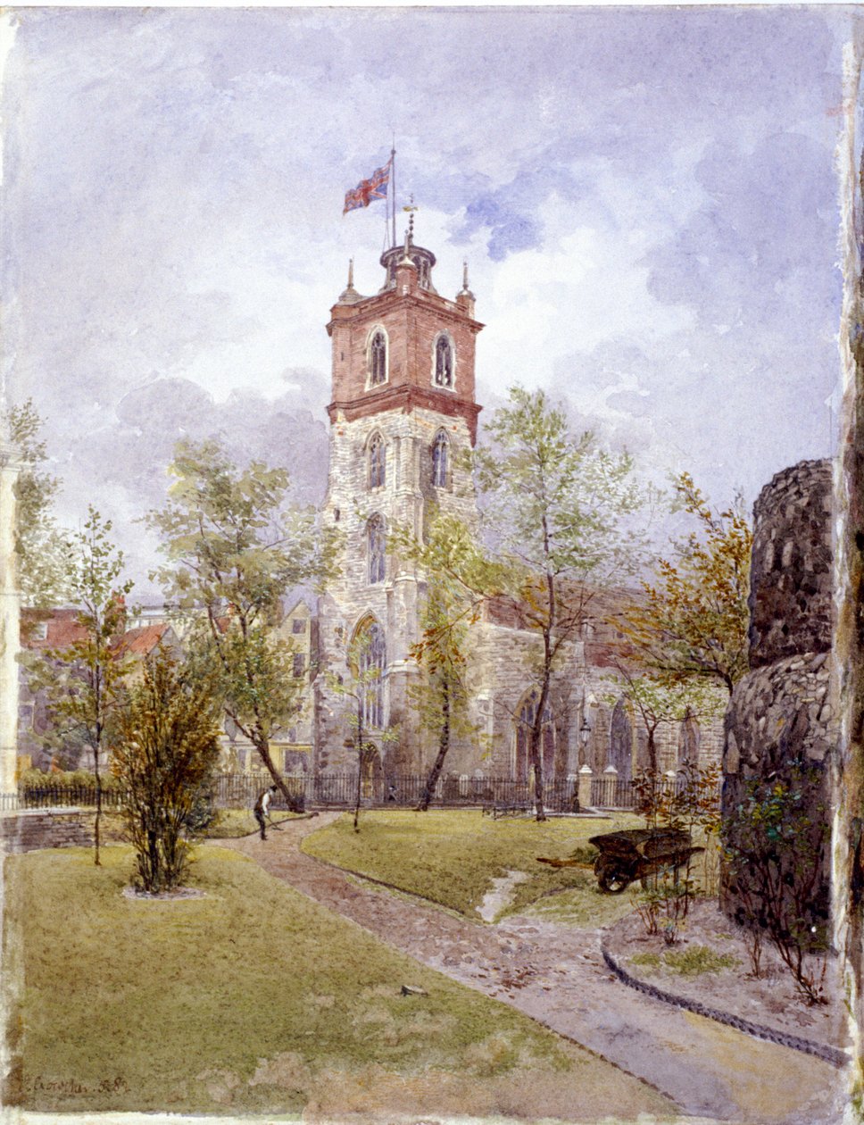 St Giles uden Cripplegate, London, 1882 af John Crowther