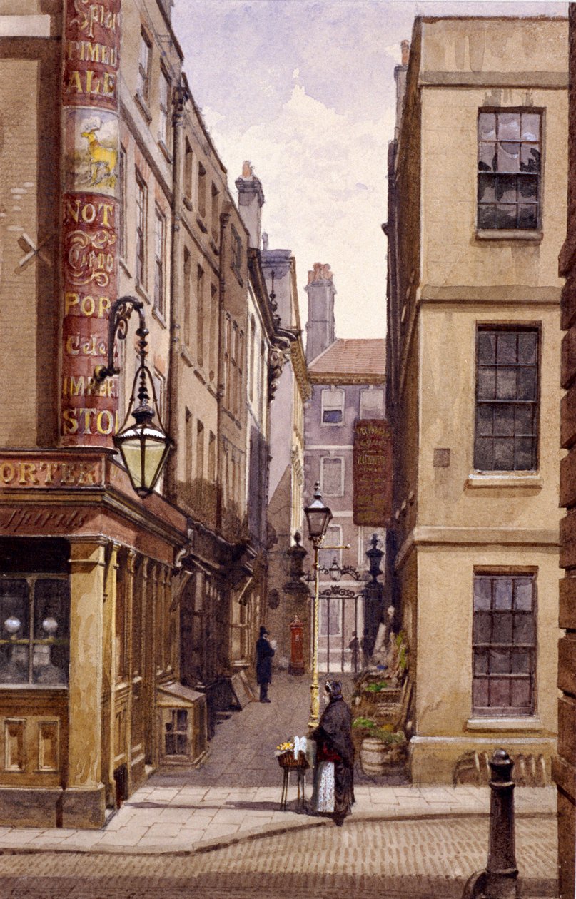 Stag Public House, Devereux Court, London, 1887 af John Crowther
