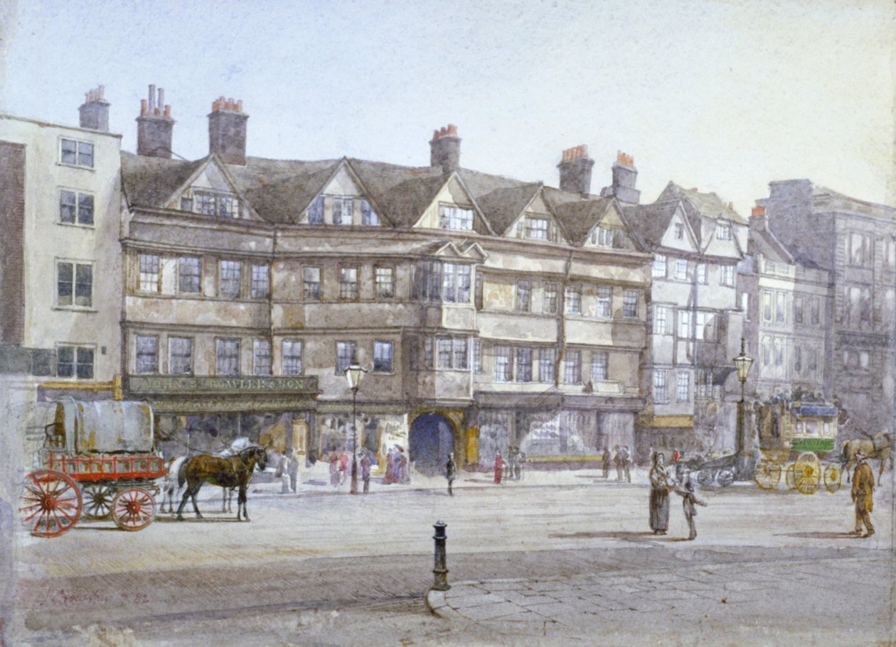Staple Inn, London, 1882 af John Crowther