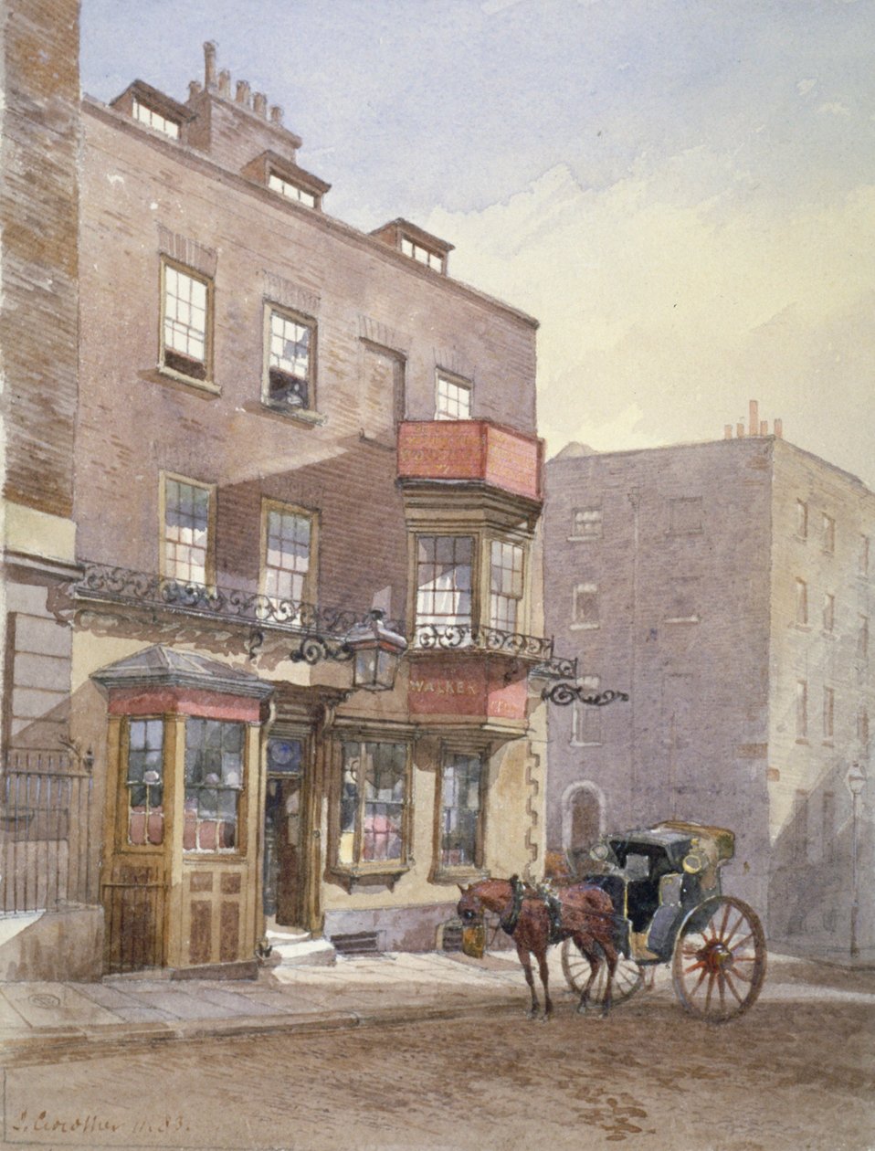 Cheshire Cheese Tavern, Surrey Street, Westminster, London, 1883 af John Crowther