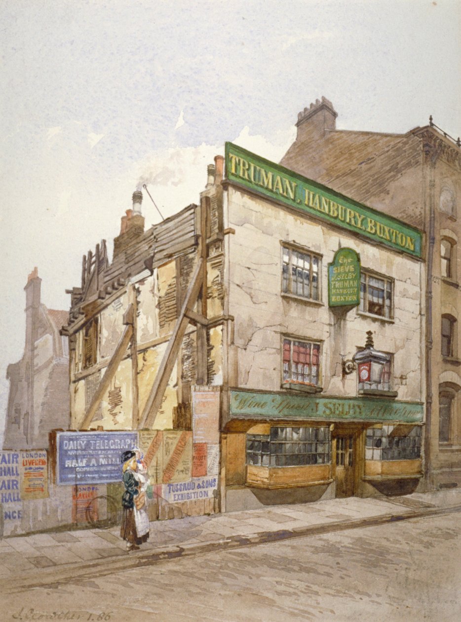 The Sieve public house, Church Street, Minories, London, 1886 af John Crowther