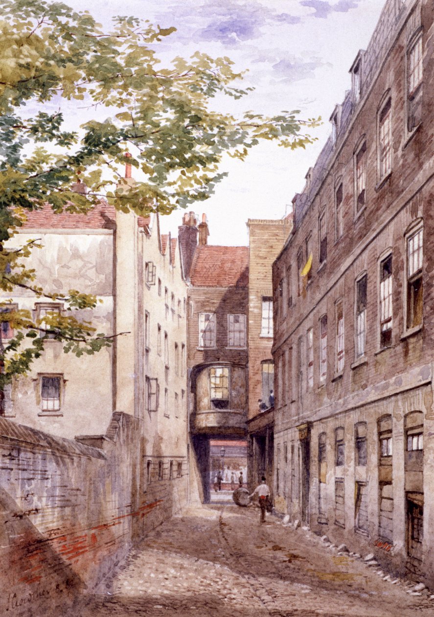 White Horse Inn, Fetter Lane, London, 1882 af John Crowther