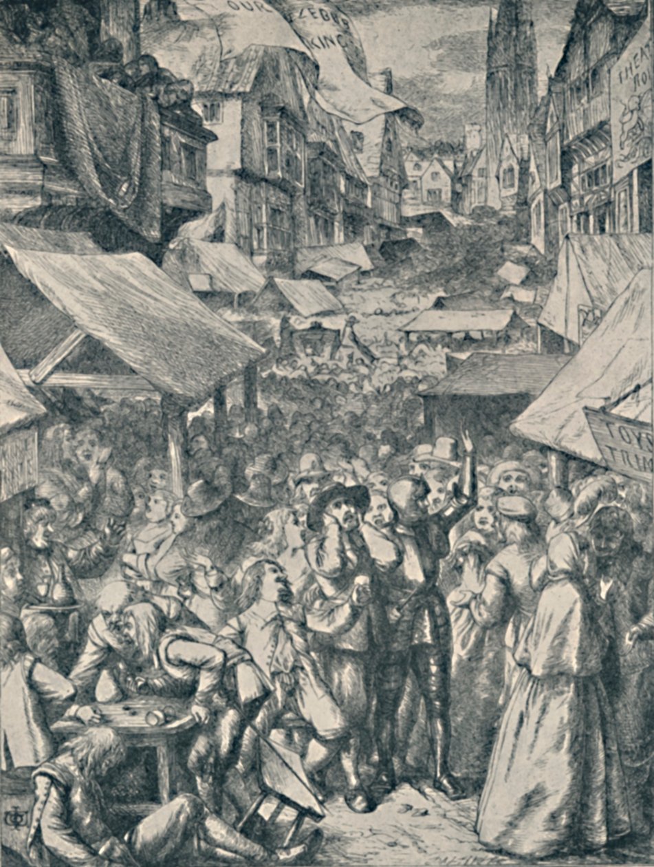 Vanity Fair. Fra The Pilgrims Progress John Bunyan, c1850-1890, 1923 af John Dawson Watson