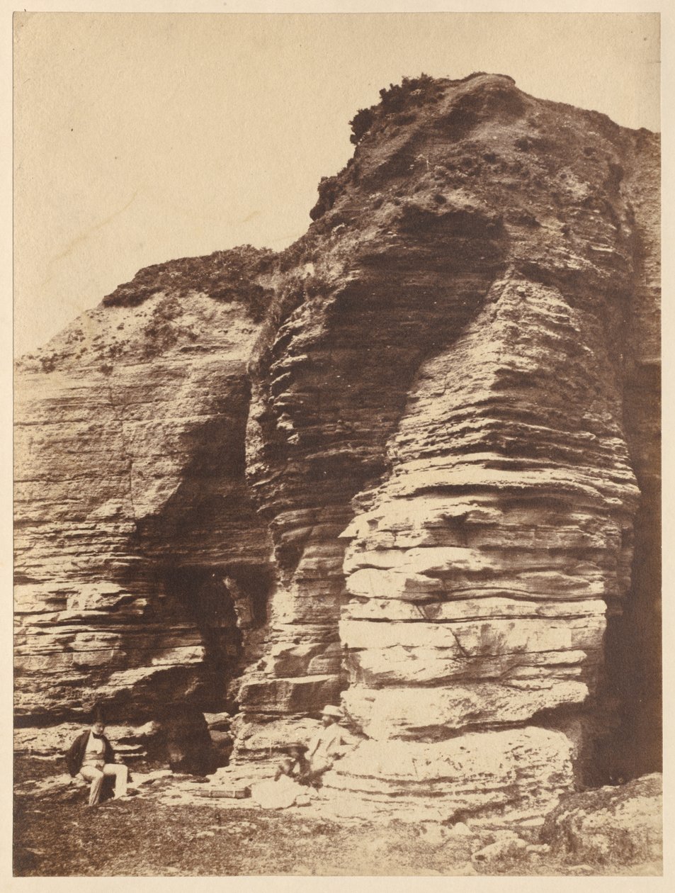 Klipper ved Livermead nær Torquay England, ca. 1852. af John Dillwyn Llewelyn