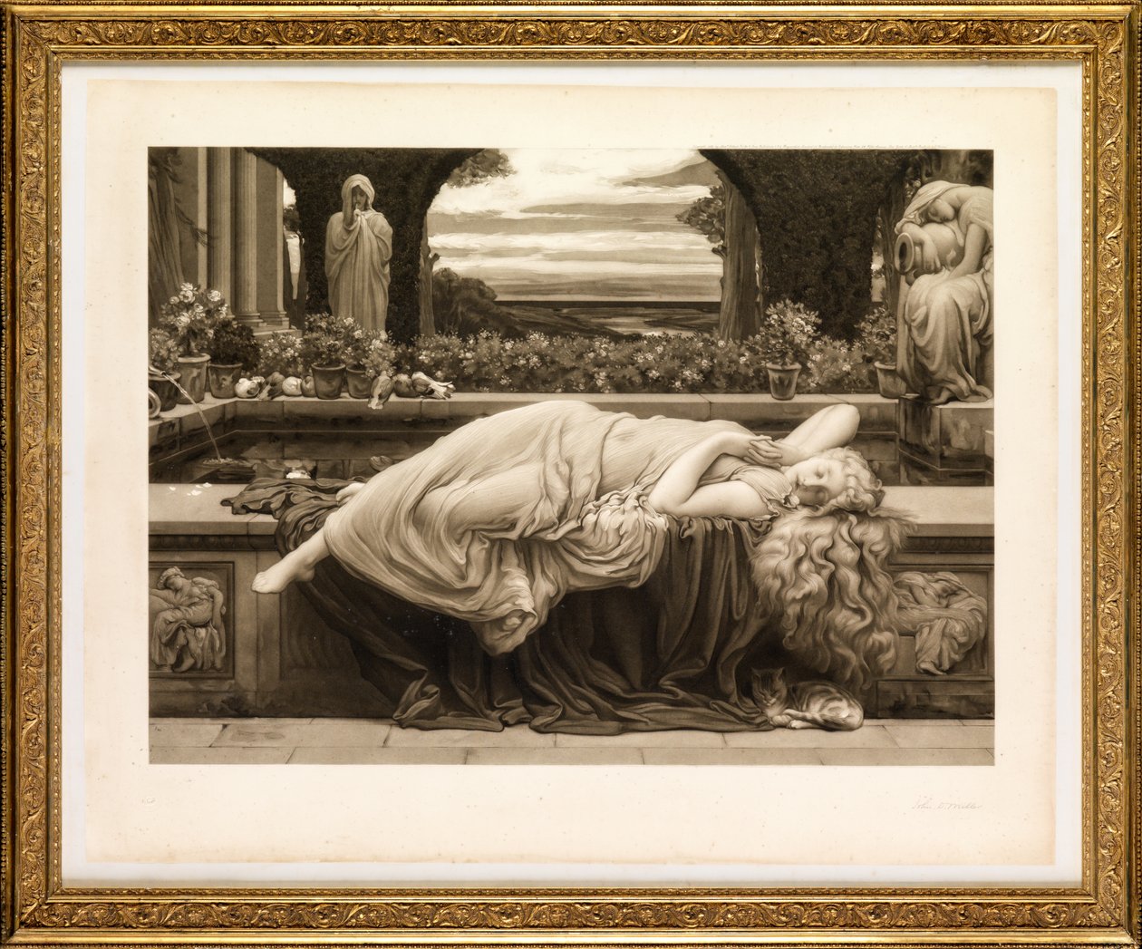 Summer Slumber (gravering) af John Douglas Miller