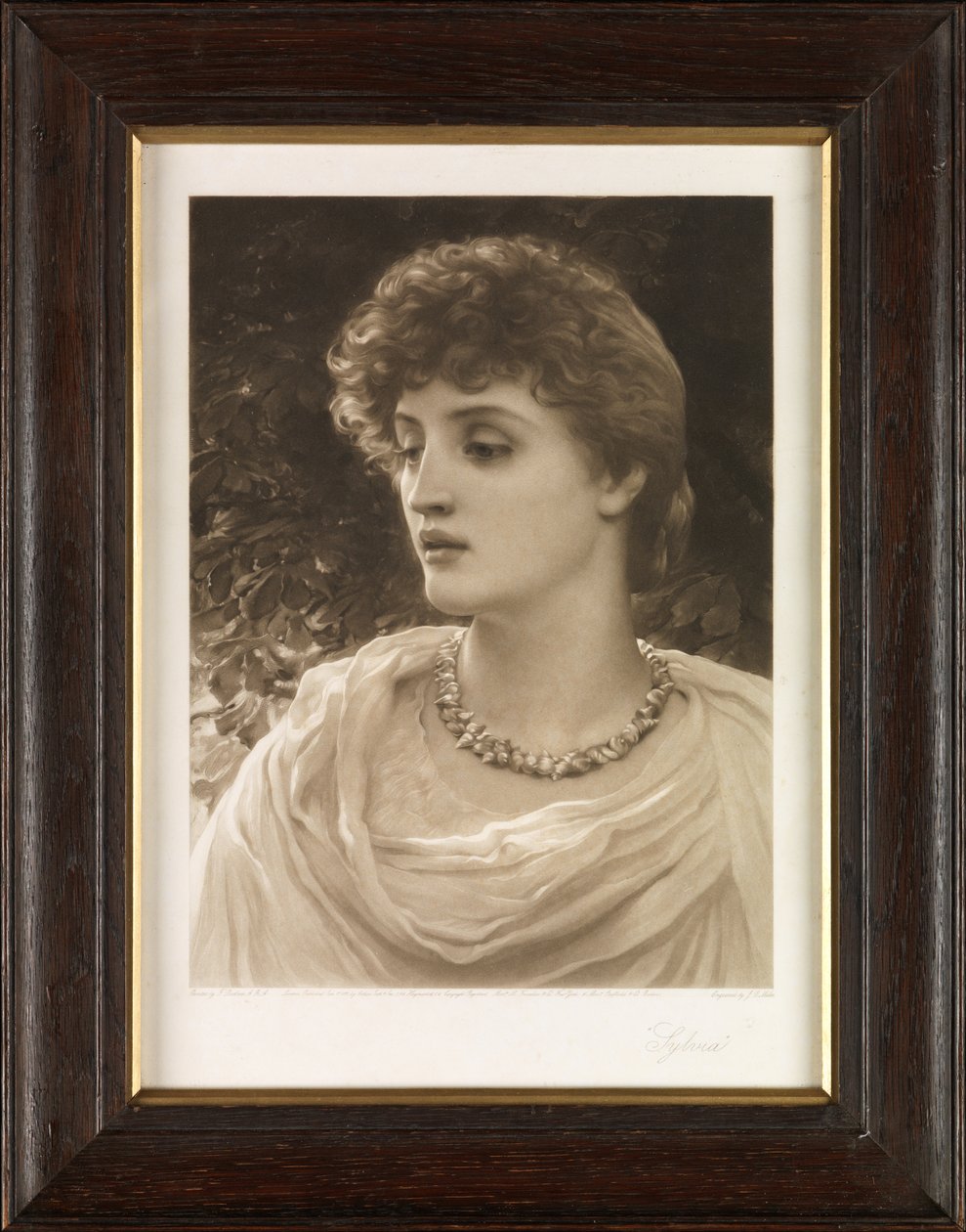 Sylvia (mezzotint) af John Douglas Miller