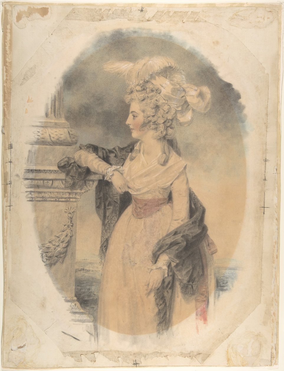 Elizabeth Ford, senere Lady Colville af Culross, 1785. af John Downman