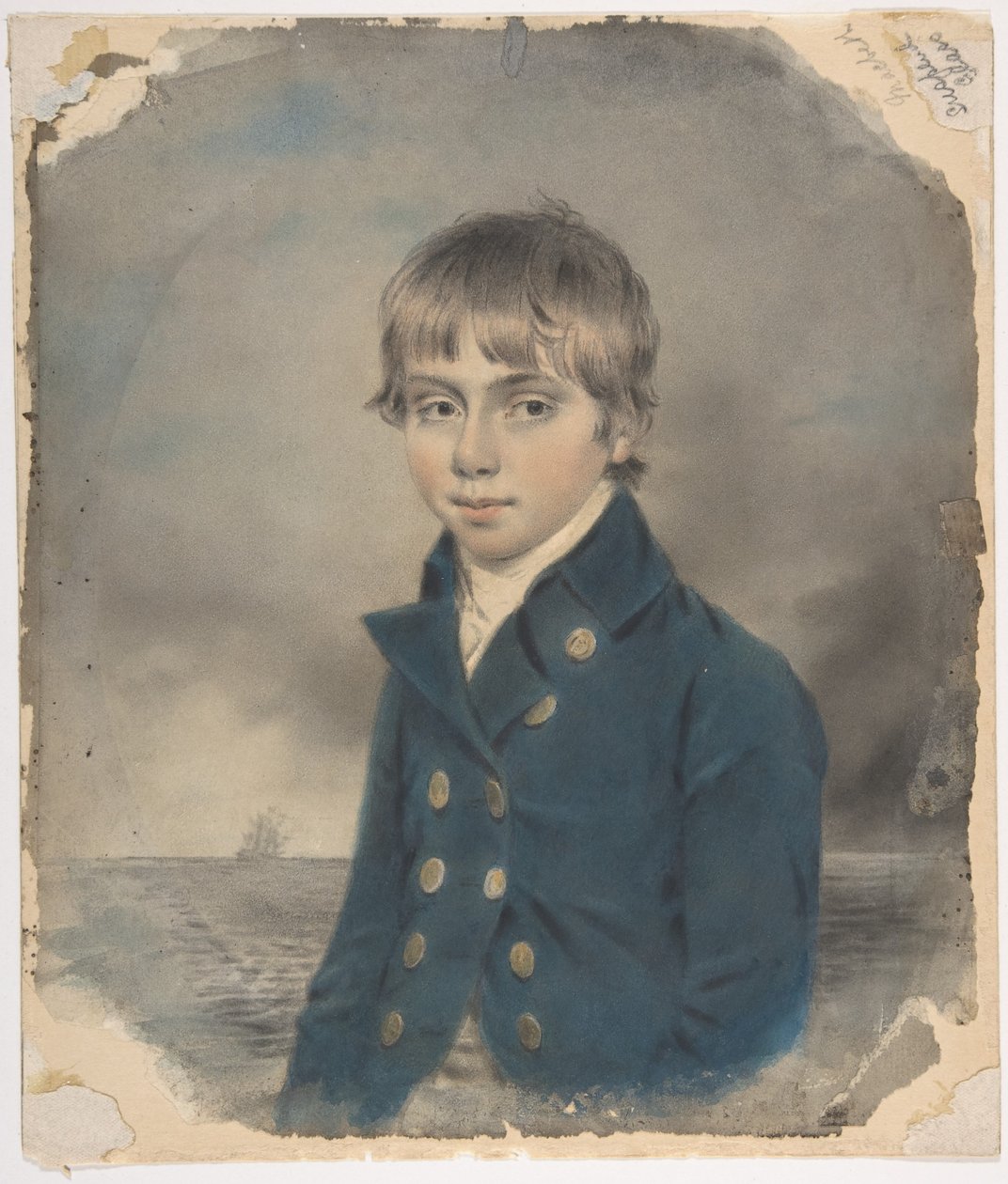 Mindestportræt af en ung søkadet af John Downman