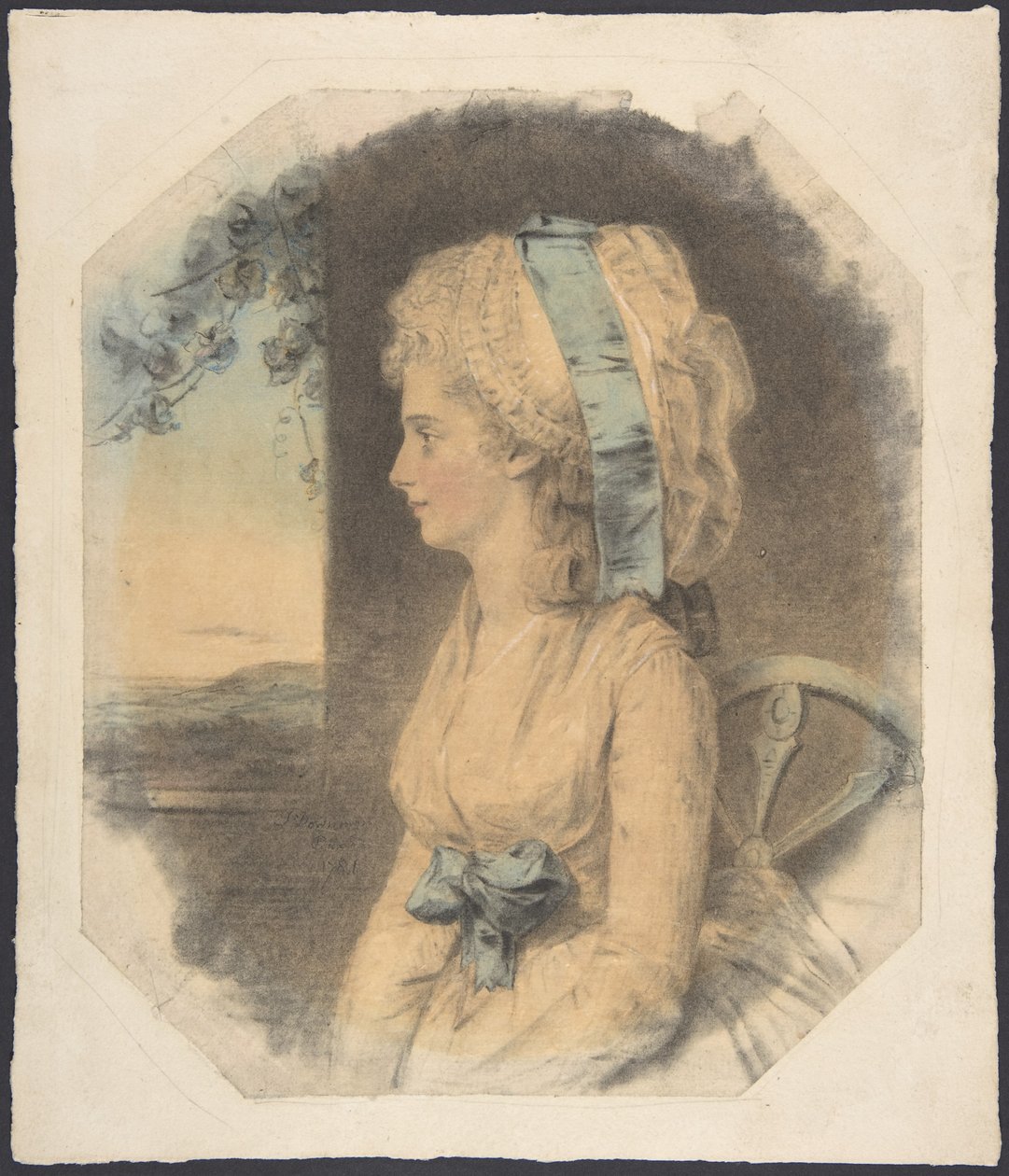 Miss Mary Cruikshank, James Cruikshanks eneste søster af John Downman