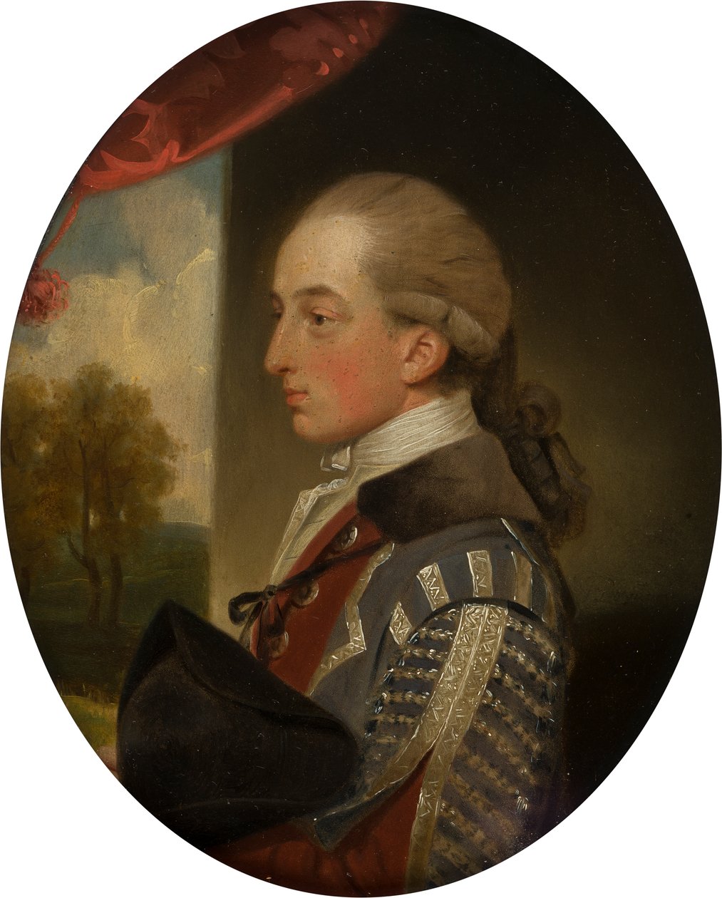 Portræt af Henry Bridgeman (1757-1782), ca. 1770-82 (olie på kobber) af John Downman