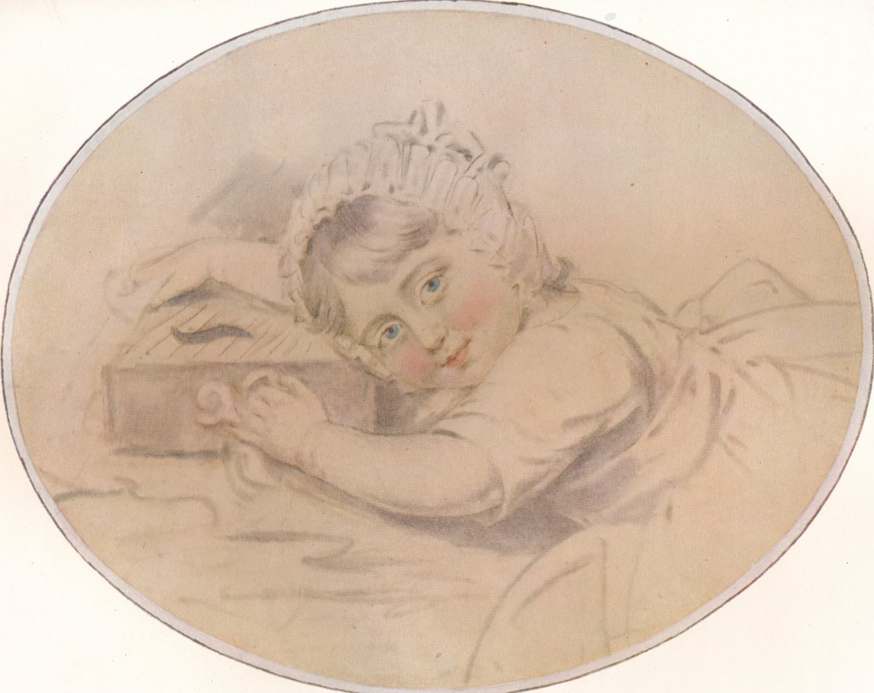 Portræt af Hon. Henry Burrell som et barn, 1784, 1917 af John Downman