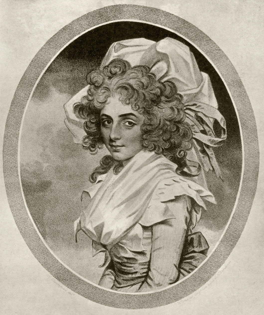 Sarah Siddons, graveret af Peltro W. Tomkins, fra 