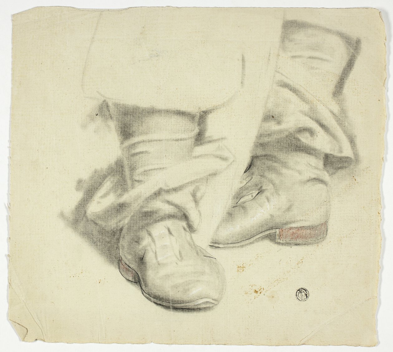 Støvler af stående figur fra det 17. århundrede af John Downman