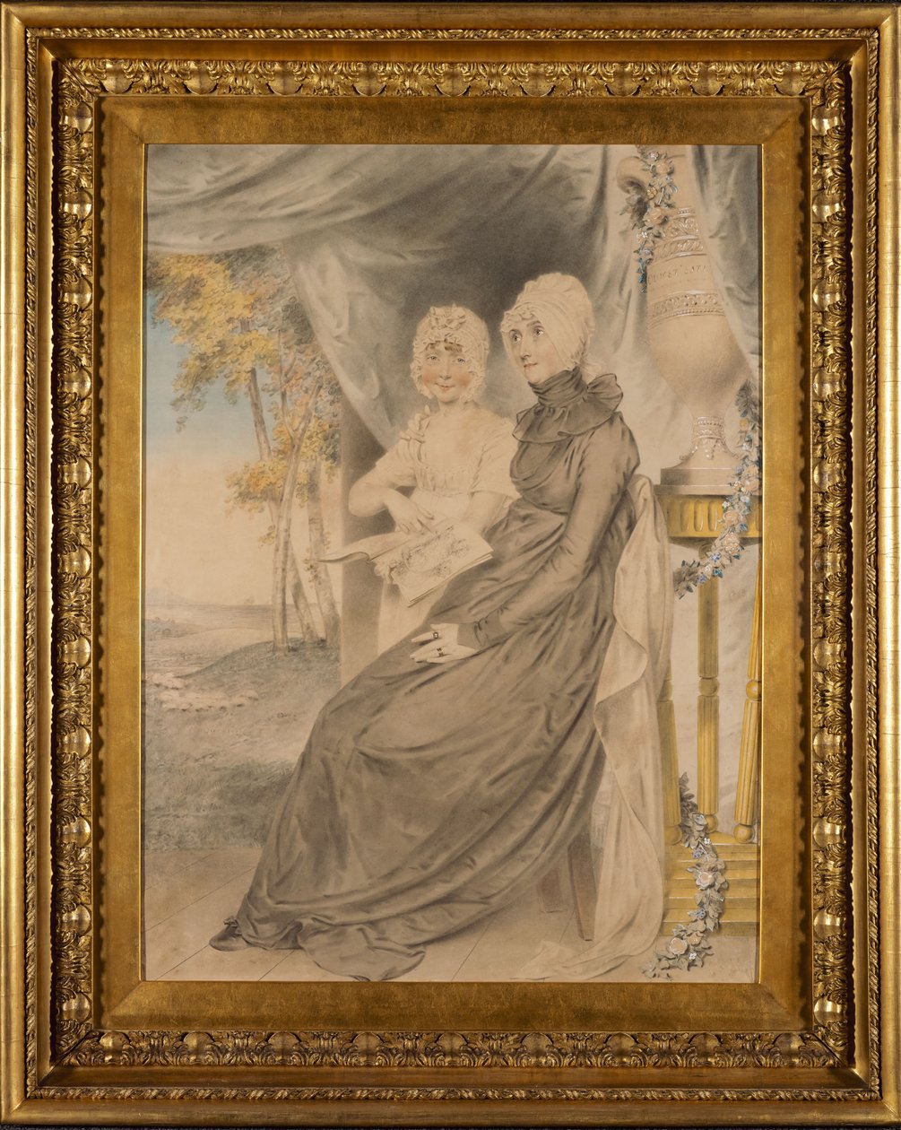 Die entschlossene Witwe Mrs. Croad und ihre einzige Tochter af John Downman