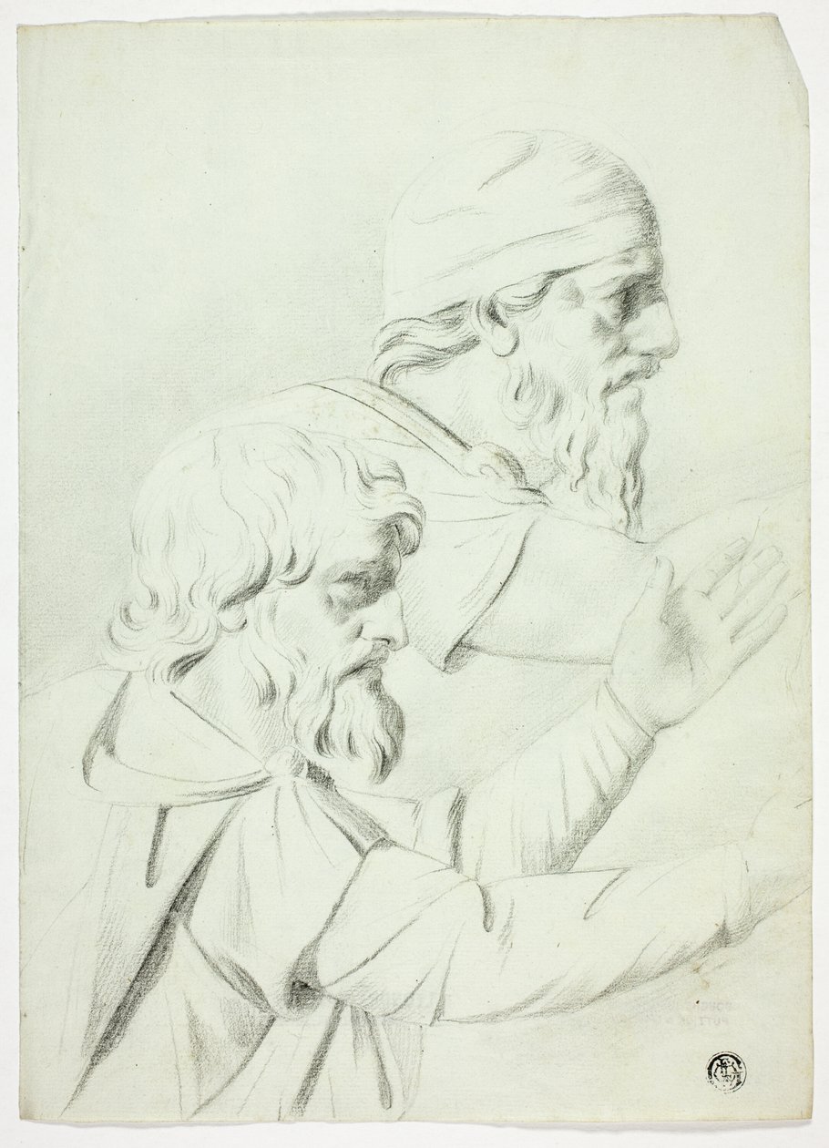 To mænd i profil (fra Bas Relief) af John Downman