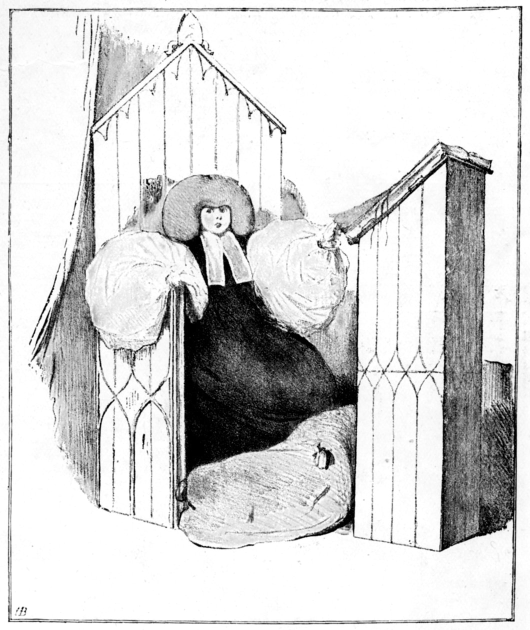 En tidlig karikatur af prinsesse Victoria, 1831, 1901 af John Doyle