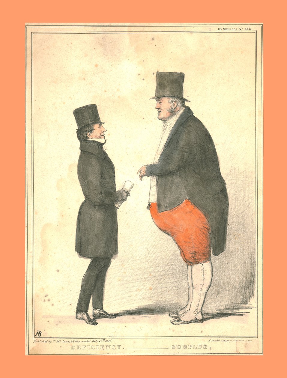Mangel. - Overskud., 1836. af John Doyle