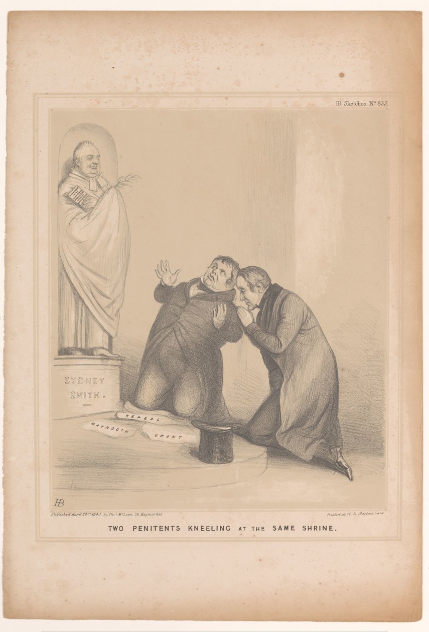 Spotprent mødte premier Robert Peel og Daniel O