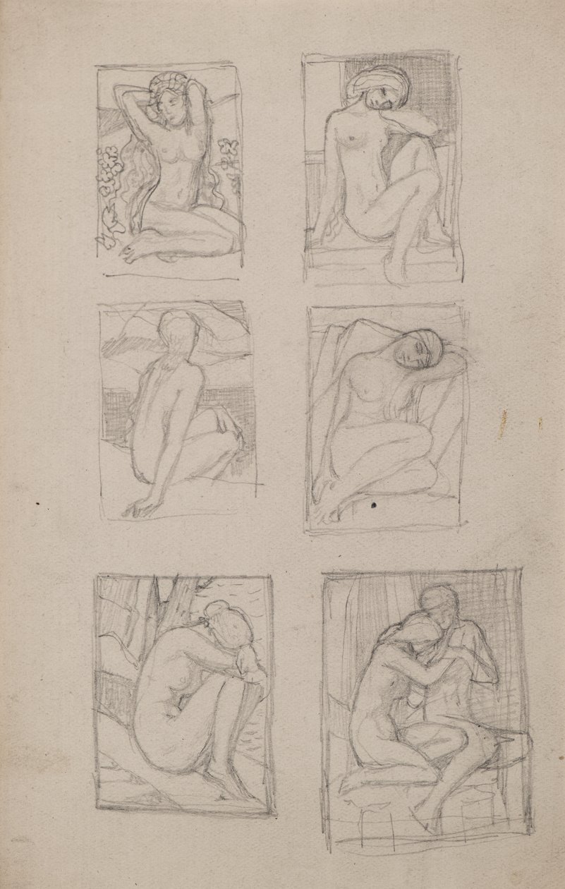 Idealets præst, Stephen Grahams (blyant) af John Duncan