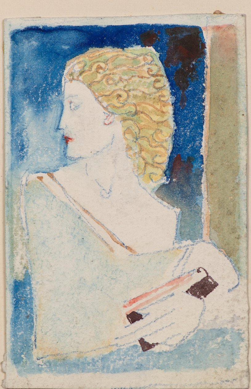 Uden titel [Klassisk figur] (akvarel) af John Duncan