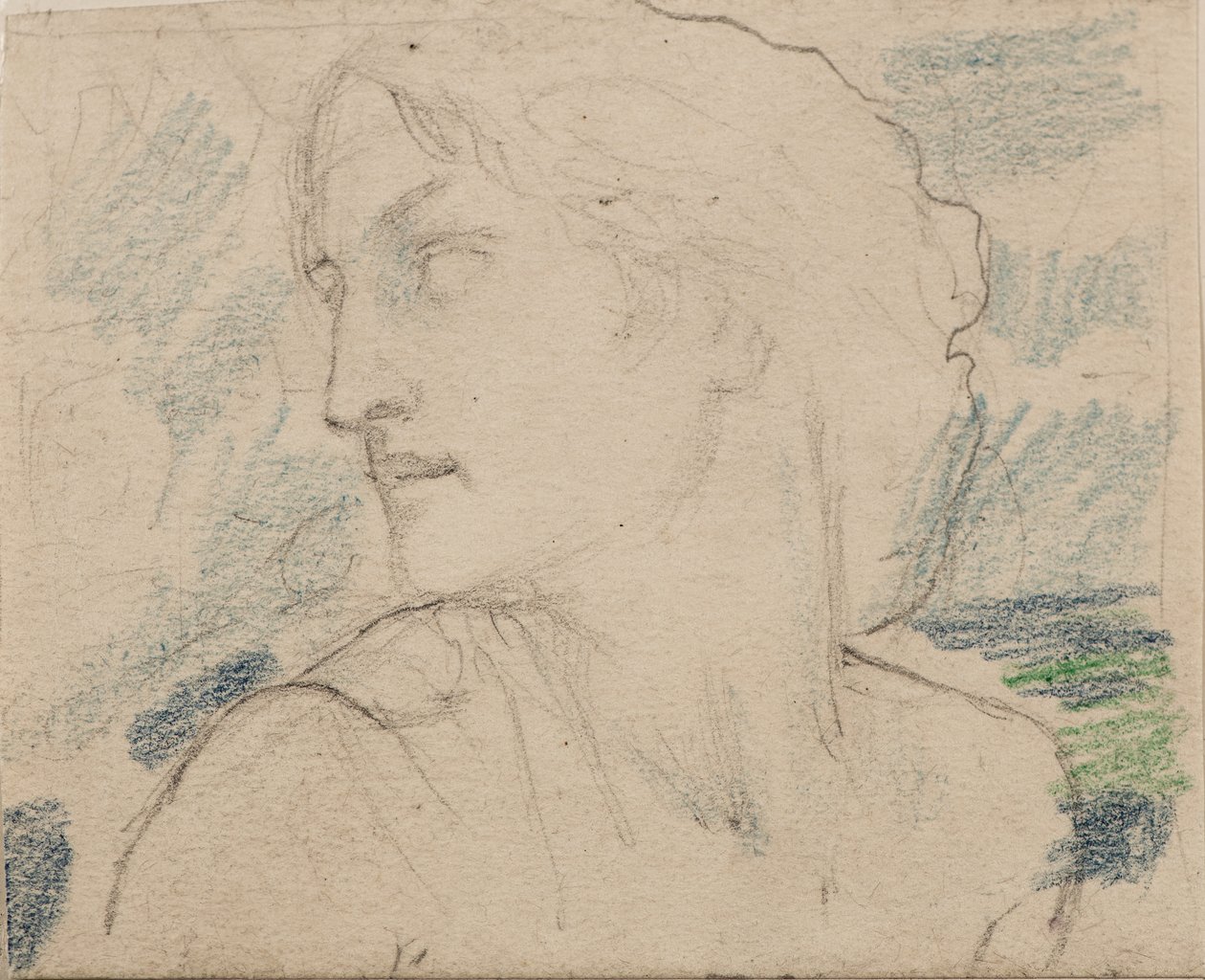 Uden titel [Kvindefigur] (blyant) af John Duncan