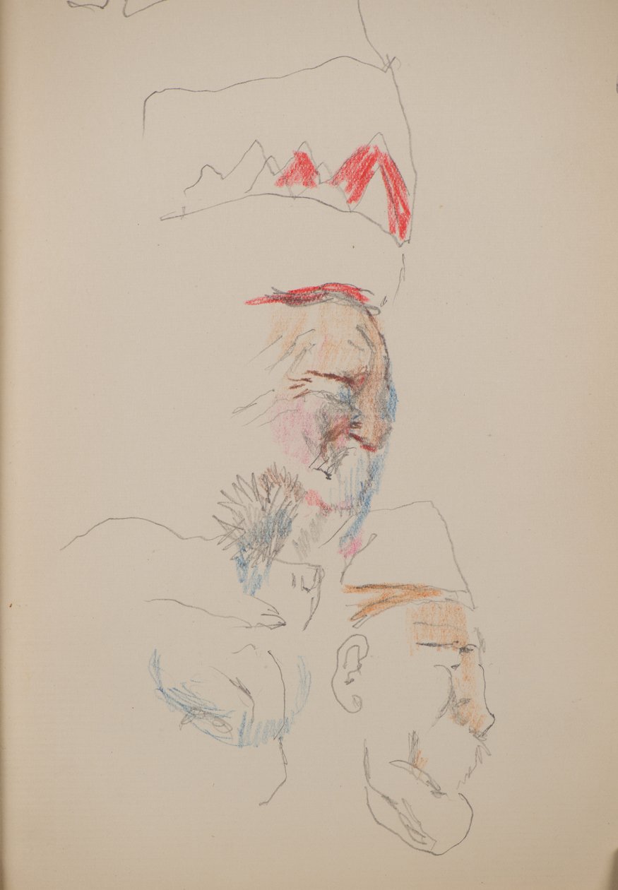 Unavngivet [Profilansigter] (blyant) af John Duncan