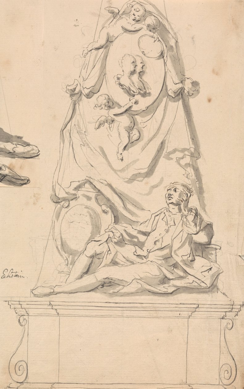Design til begravelsesmonument af John Eckstein