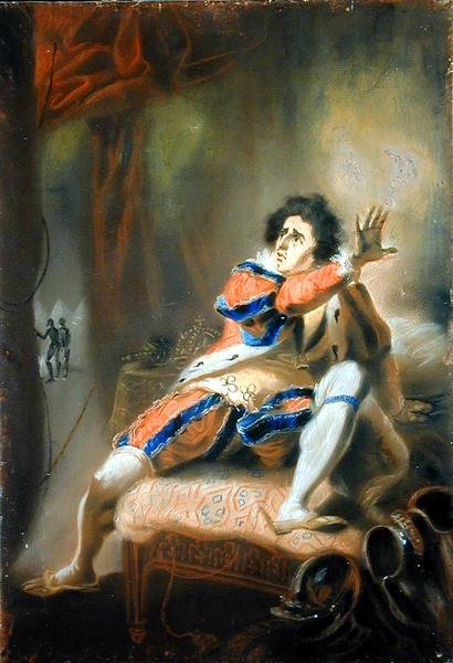 John Philip Kemble (1757-1823) - Shakespeares Richard III (pastel på vellum) af John Eckstein
