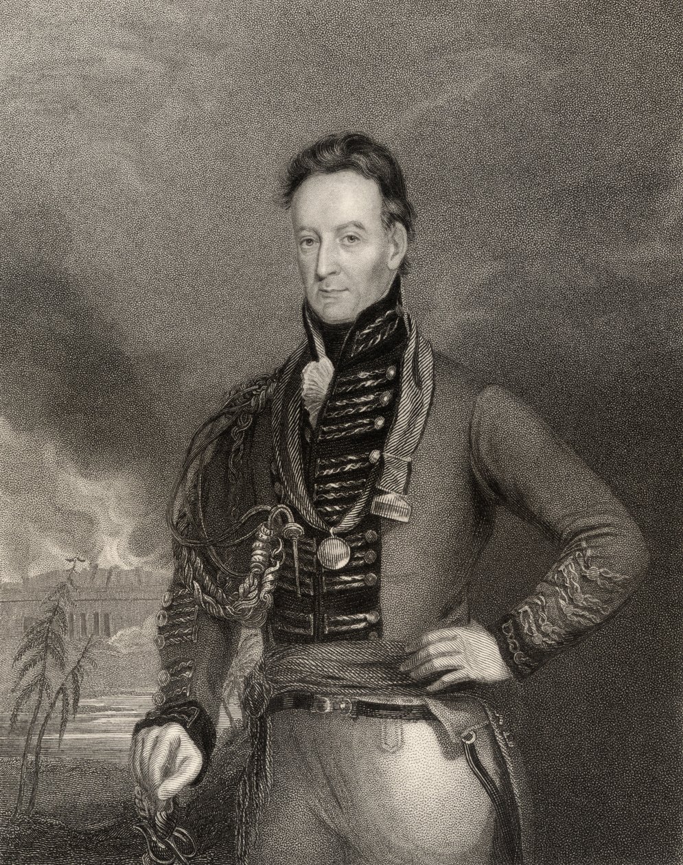 Sir Charles Shipley, guvernør i Grenada, graveret af H. Cook, fra 