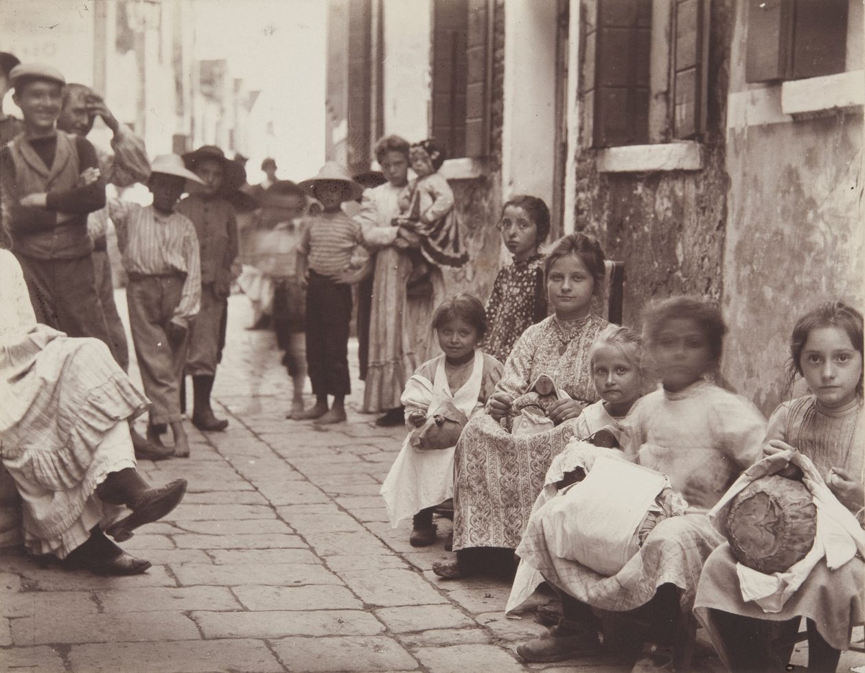Burano - Lace Workers af John Edward Alyosius Steggall