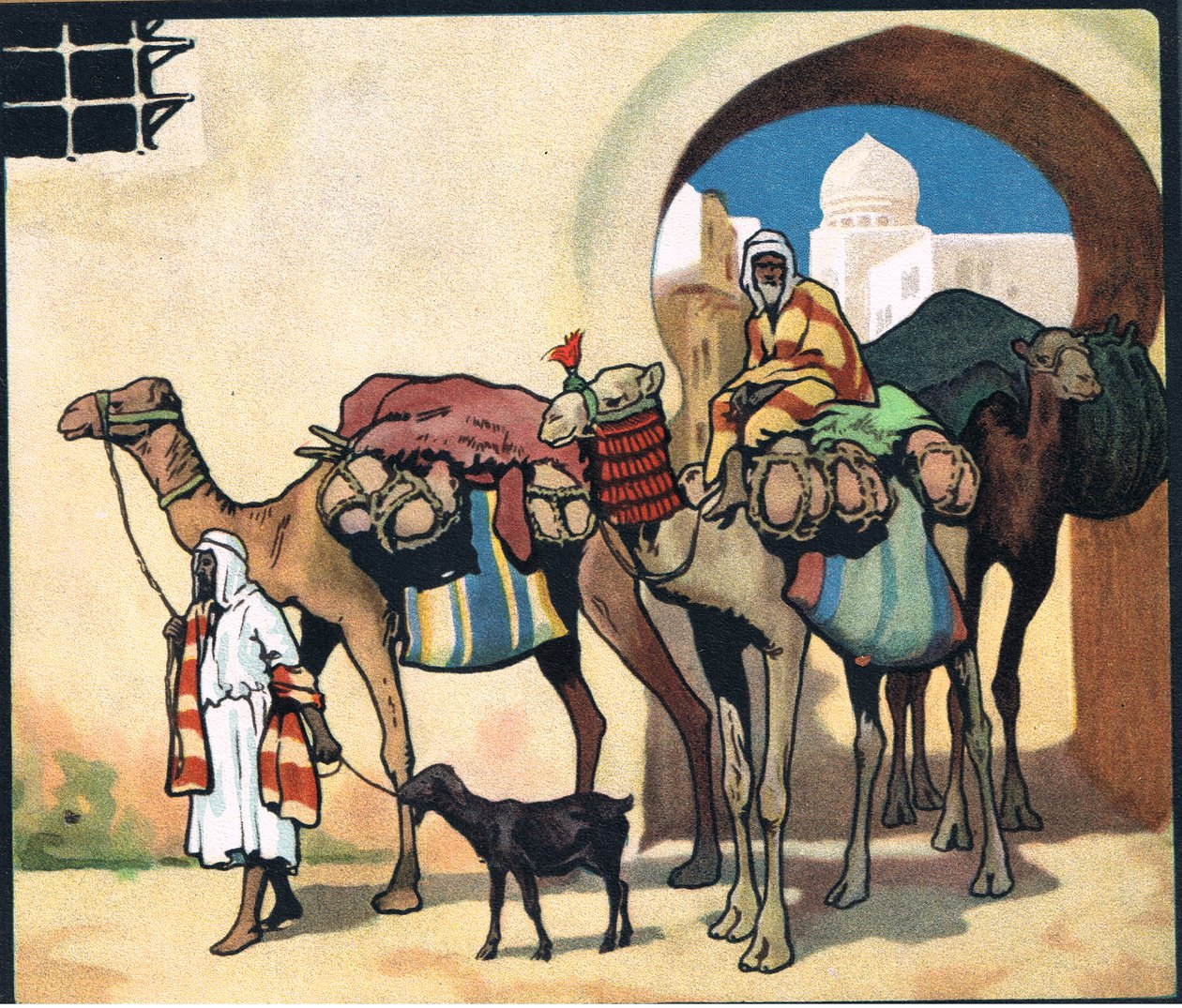 Camel Train, illustration fra 