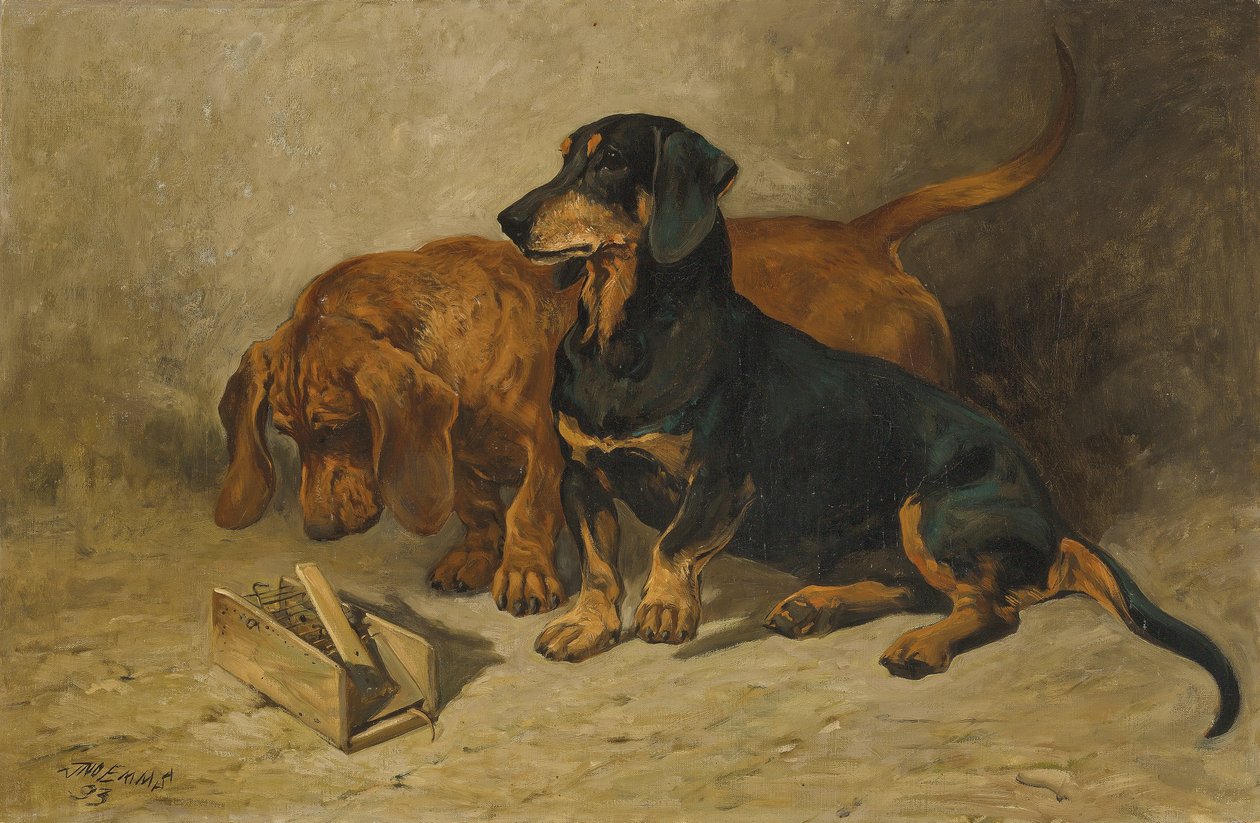 Gravhunde, 1993 af John Emms
